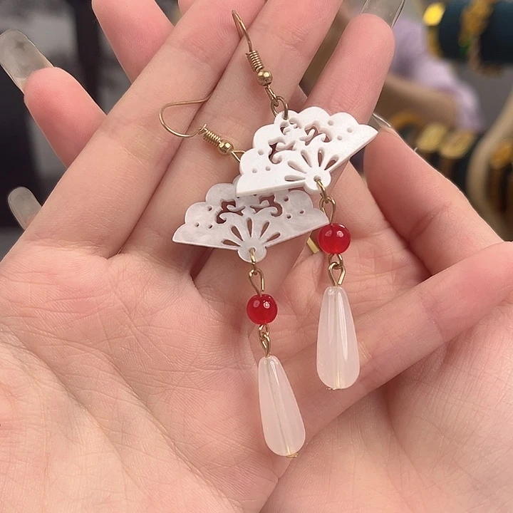 未镶嵌琥珀裸石耳饰