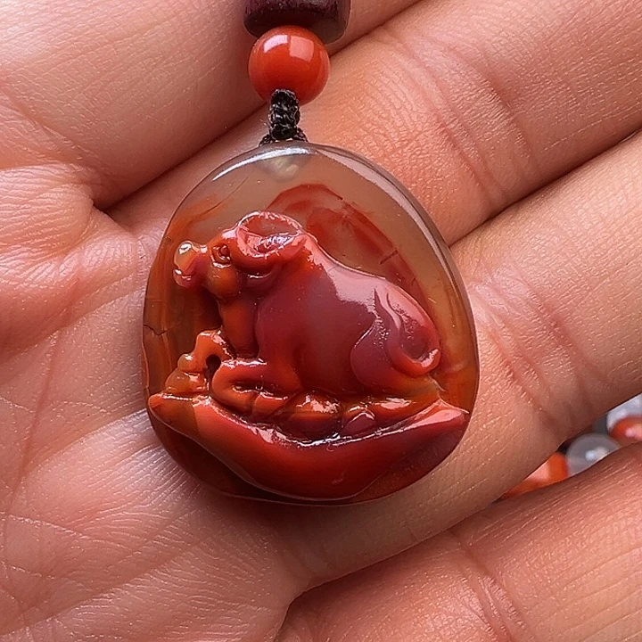 南红玛瑙未镶嵌吊坠