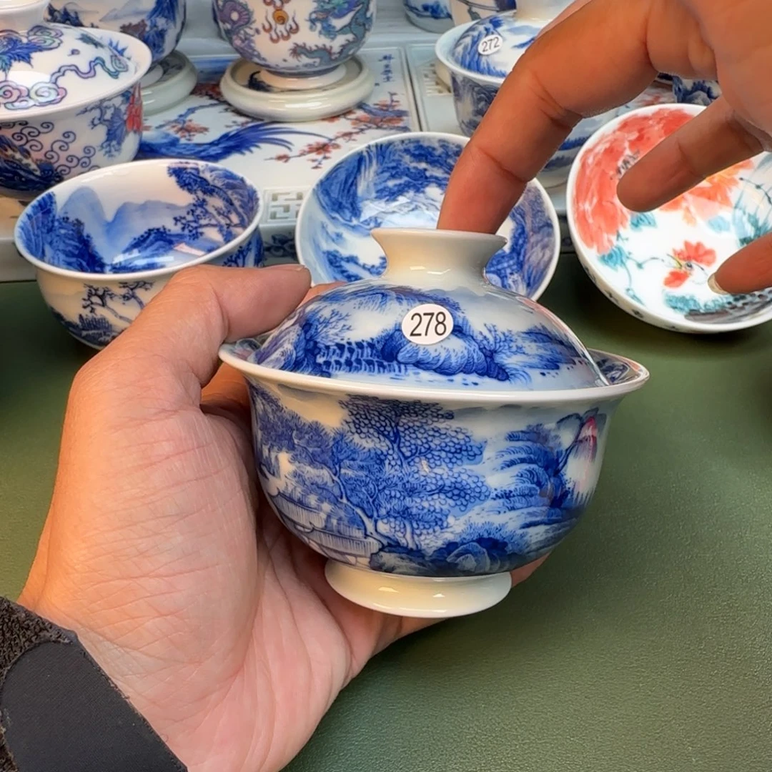 陶纯手工纯手绘茶具278