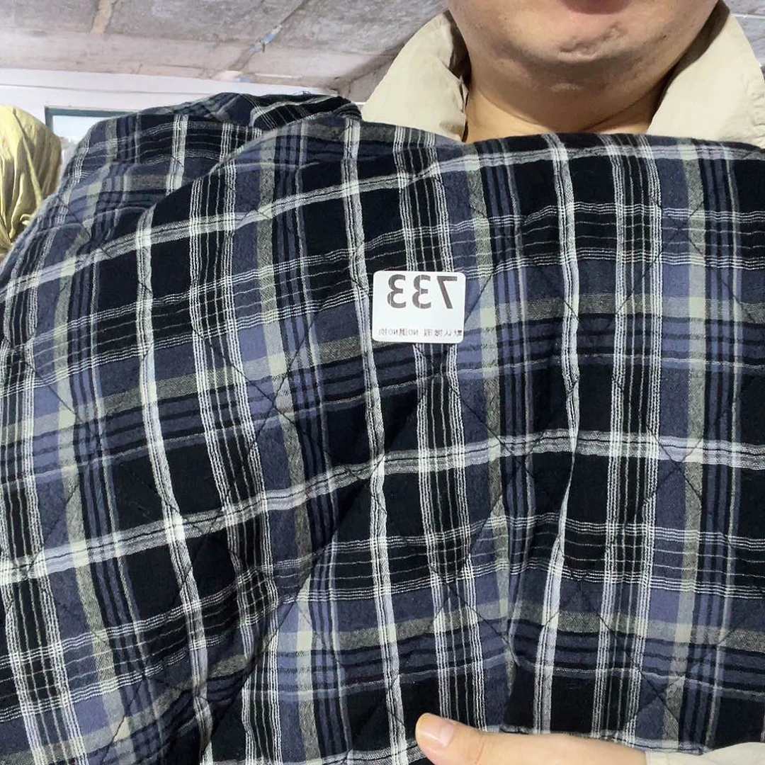 棉化纤宽1.45米单面全棉双层纱布绗棉2米价733