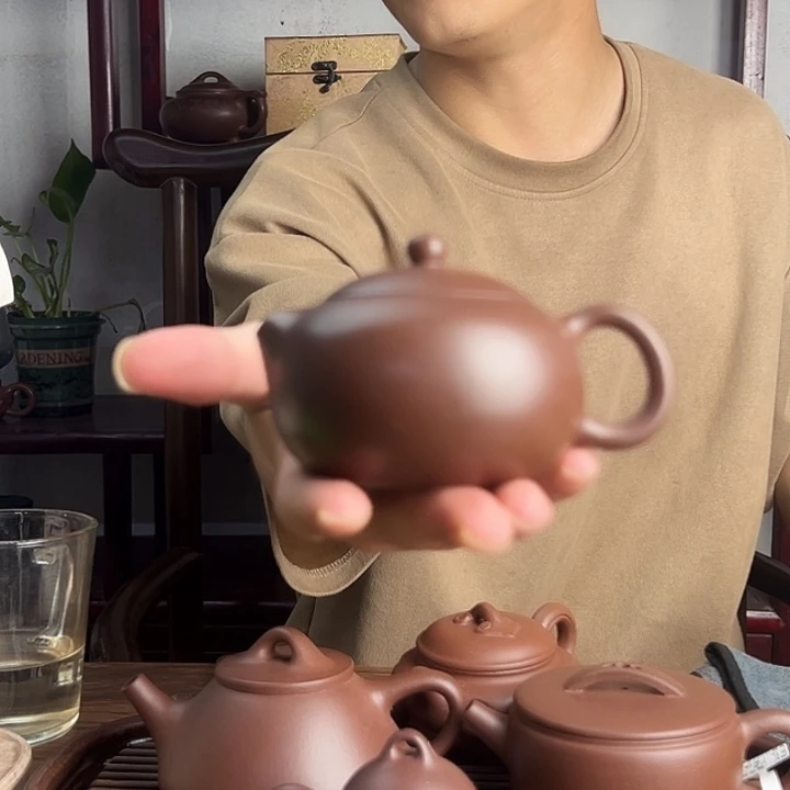 紫砂茶壶原矿紫泥西施紫砂壶