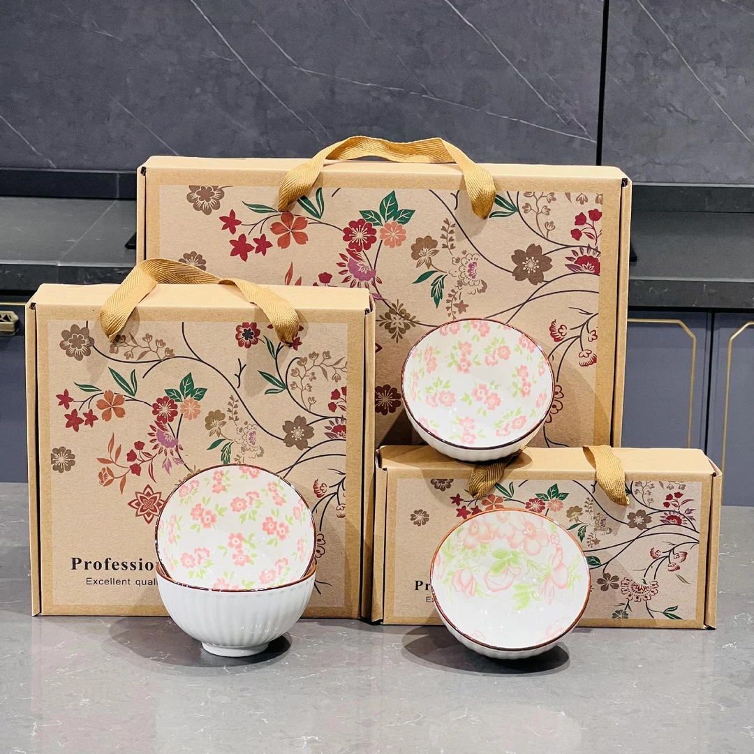 餐具套装礼盒彩陶瓷碗陶瓷餐具