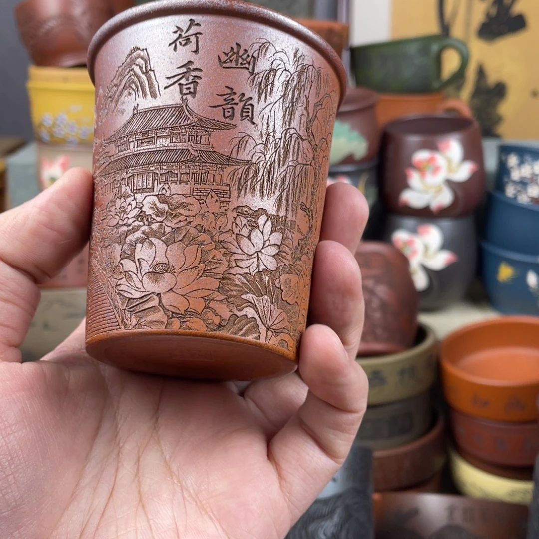 紫砂茶杯紫砂茶杯