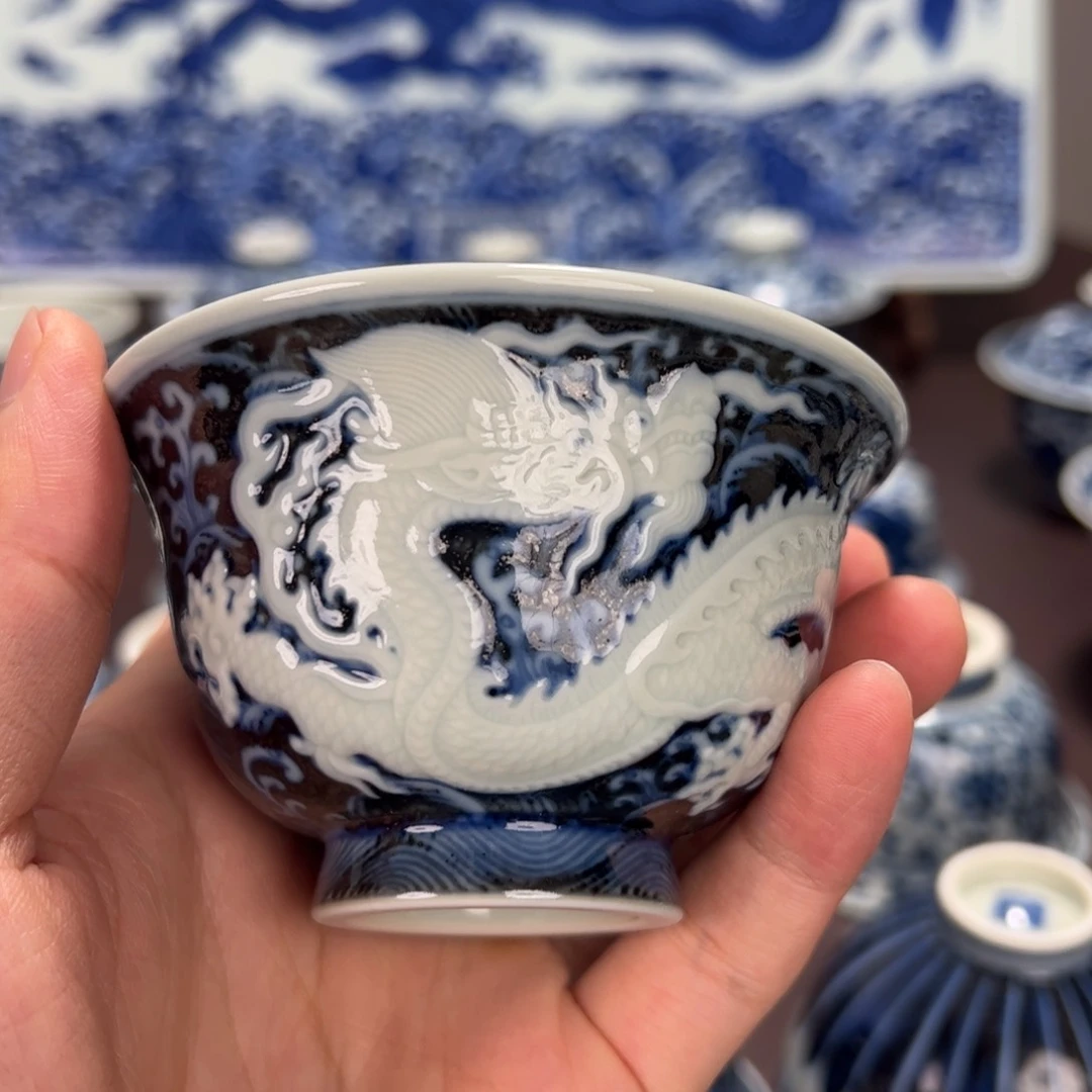 半刀泥仿永宣霸王龙杯子
