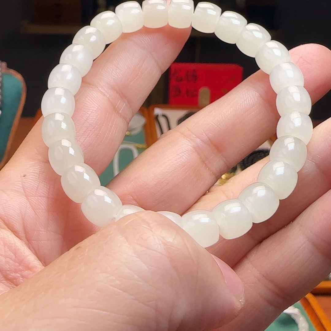 和田玉未镶嵌手链