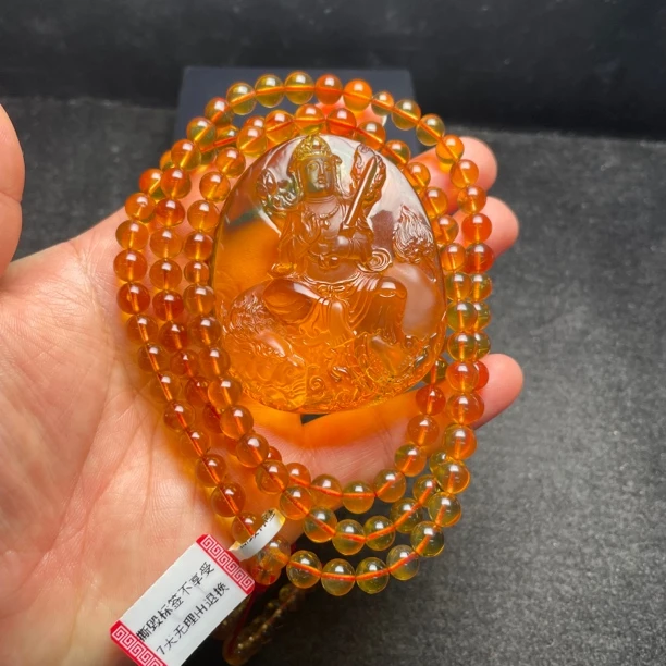 文殊菩萨雕刻套链