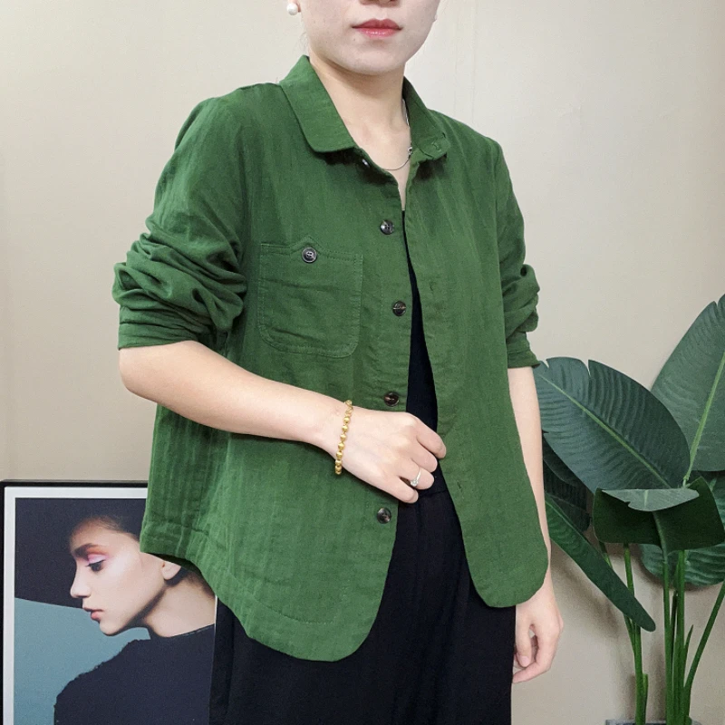 2025新款休闲宽松型厚款短外套长袖翻领常规款百搭显瘦妈妈秋装