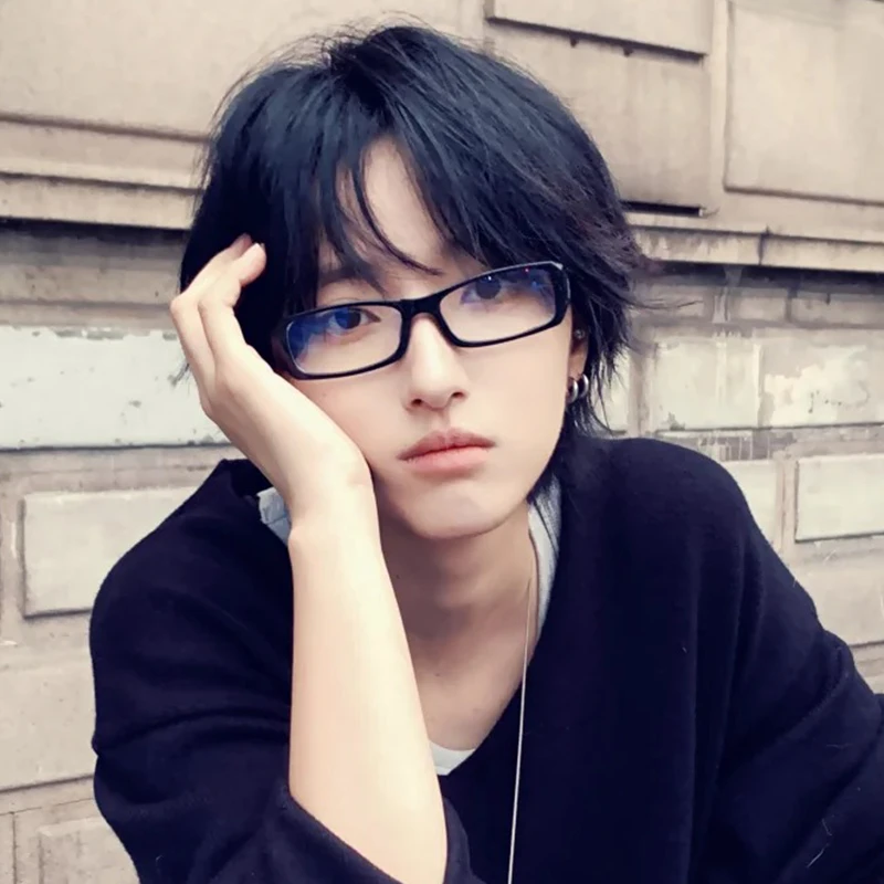 古早复古方框眼镜女近视度数可配个性千禧穿搭素颜日系街拍凹造型