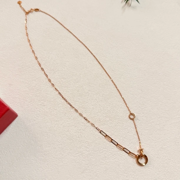 【六六中古】孤品简约18k金项链ty2511链长42-45