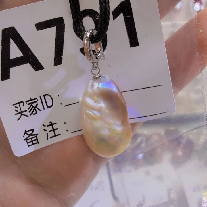 淡水珍珠银S925镶嵌颈饰