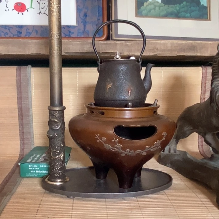 蜜安罐瓷香炉锡茶则独*