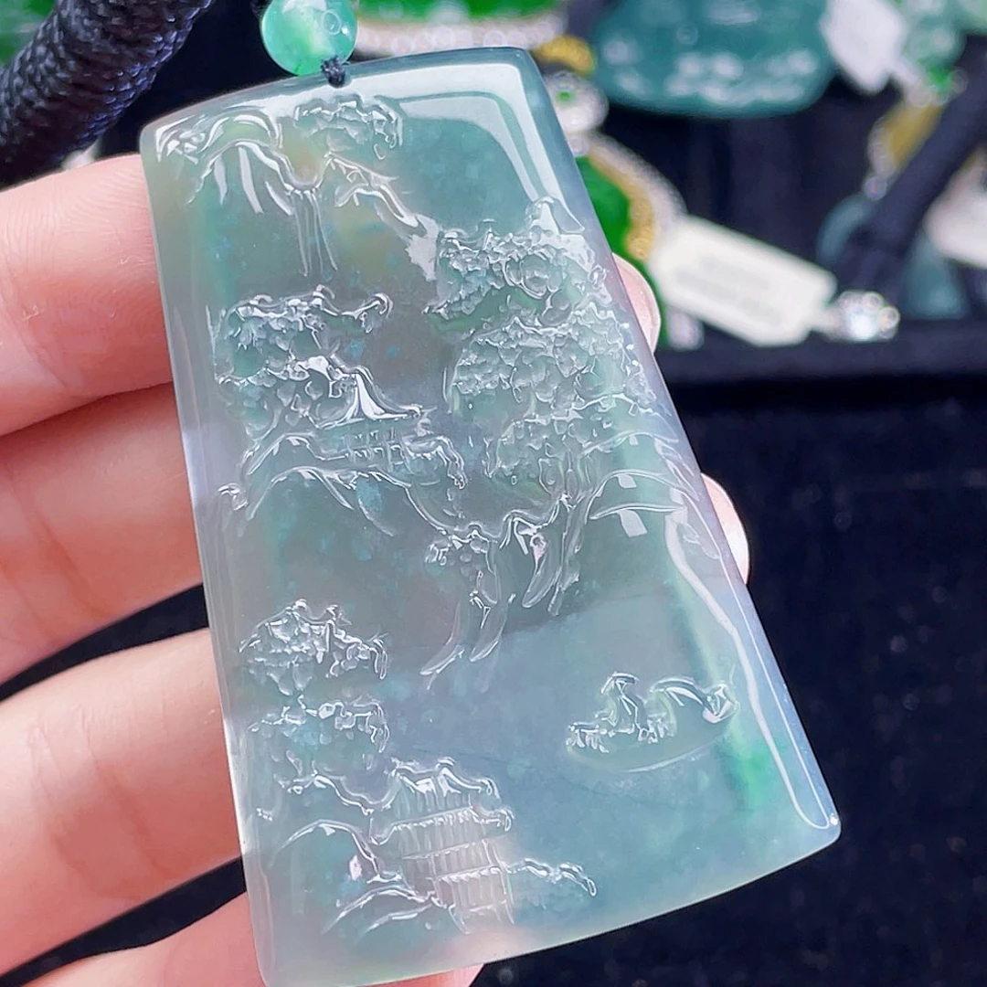 翡翠未镶嵌吊坠(不含链)23