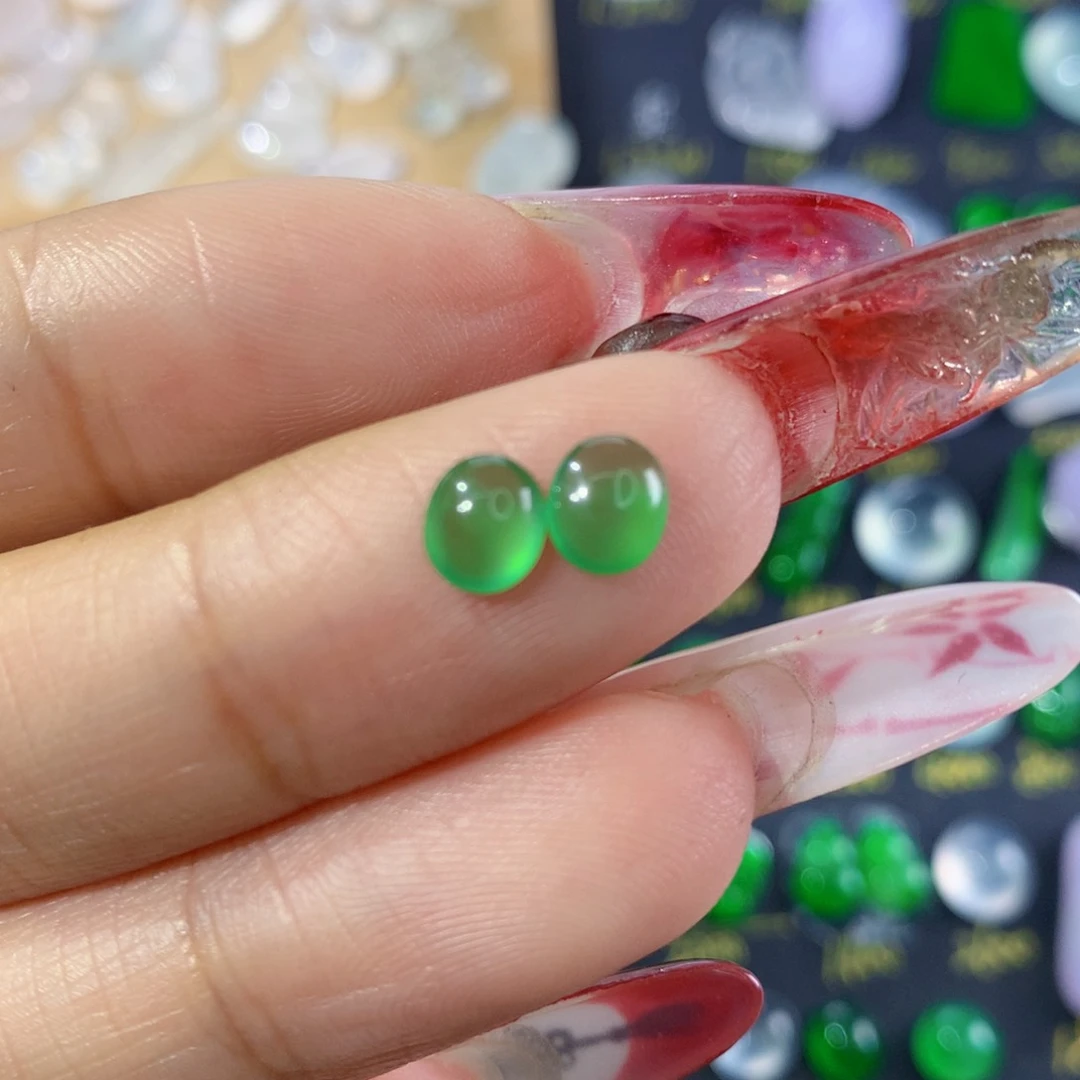 翡翠颈饰未镶嵌纯天然缅甸翡翠A货