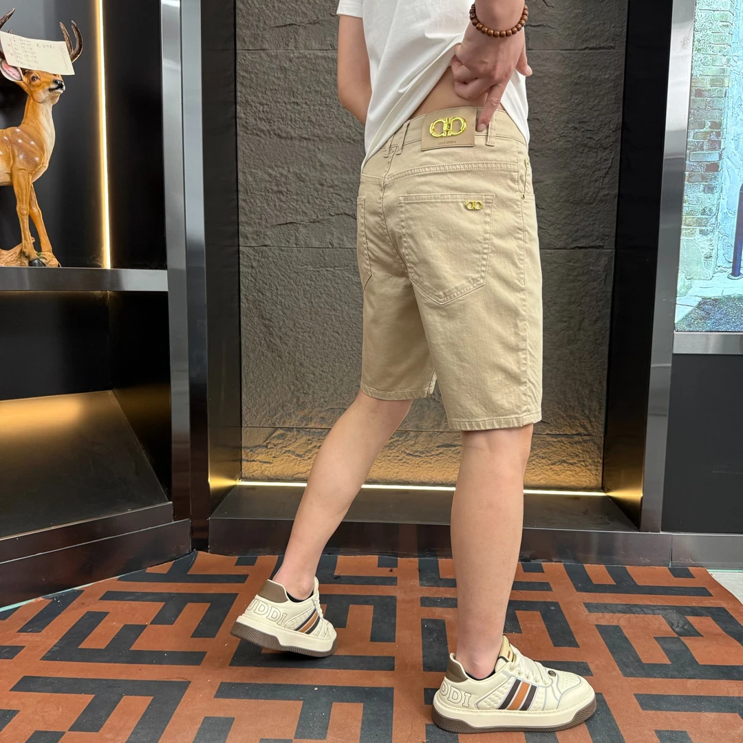 【婉婉专属】夏季男士薄款轻奢高定牛仔短裤五分裤短裤9826-1