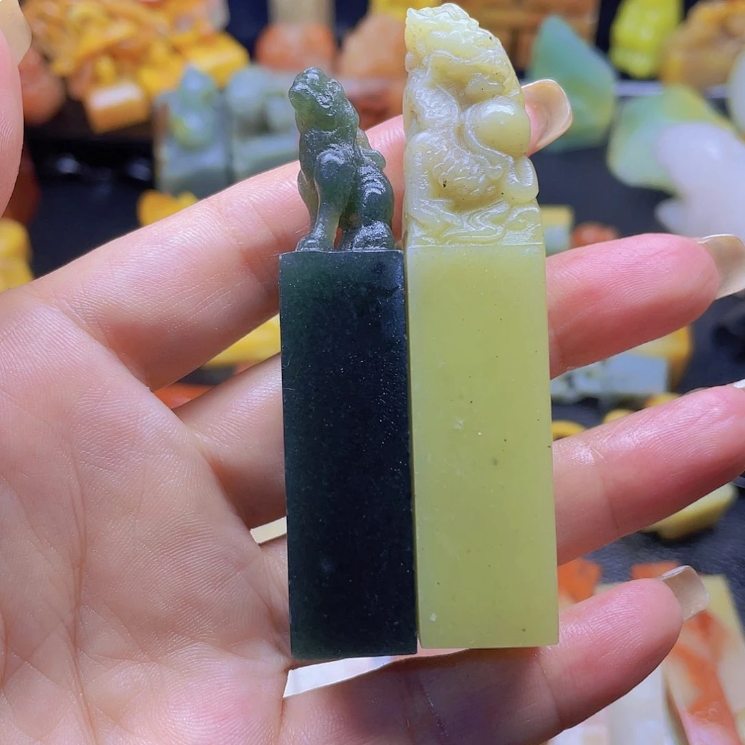 青田石印石冰****6青田封门