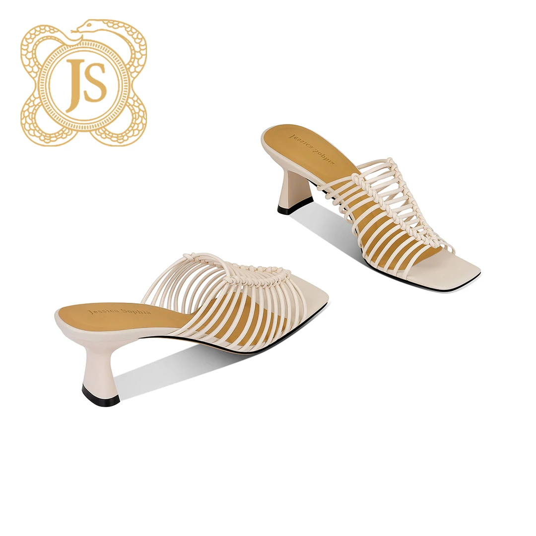 已开价，0849L65F1气质时尚女士夏季细跟粗跟高跟百搭法式一字拖鞋