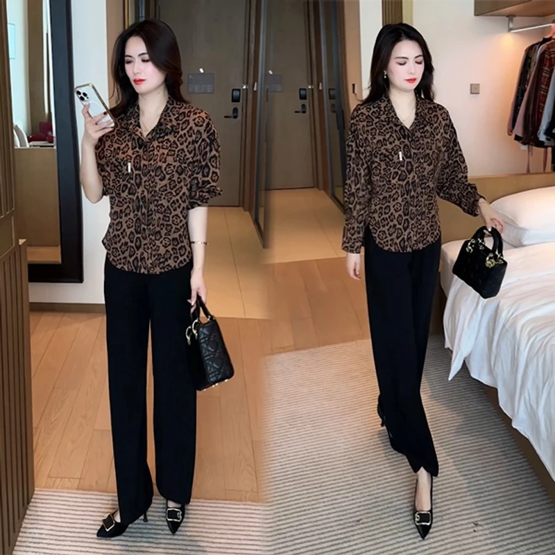 春秋穿搭衬衫休闲时尚洋气气质显瘦减龄女神长袖上衣宽松衬衣