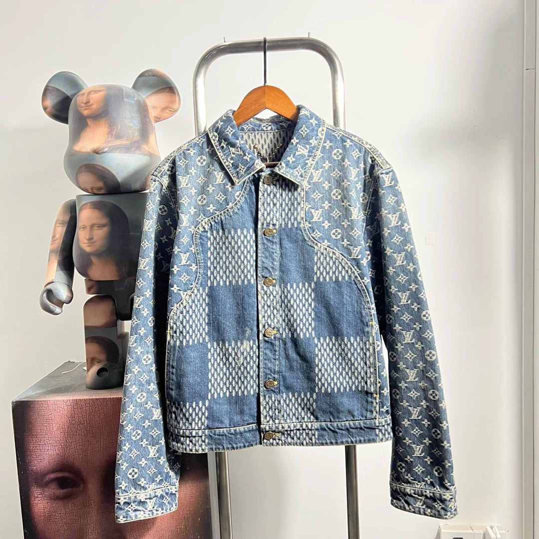 99新 LouisVuitton/路易威登 5满印牛仔外套 p2404 尺码：48