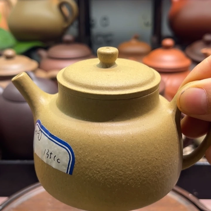 小***喆茶壶紫砂梨皮本绿130cc