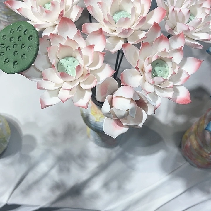 正品陶瓷手工陶瓷花花