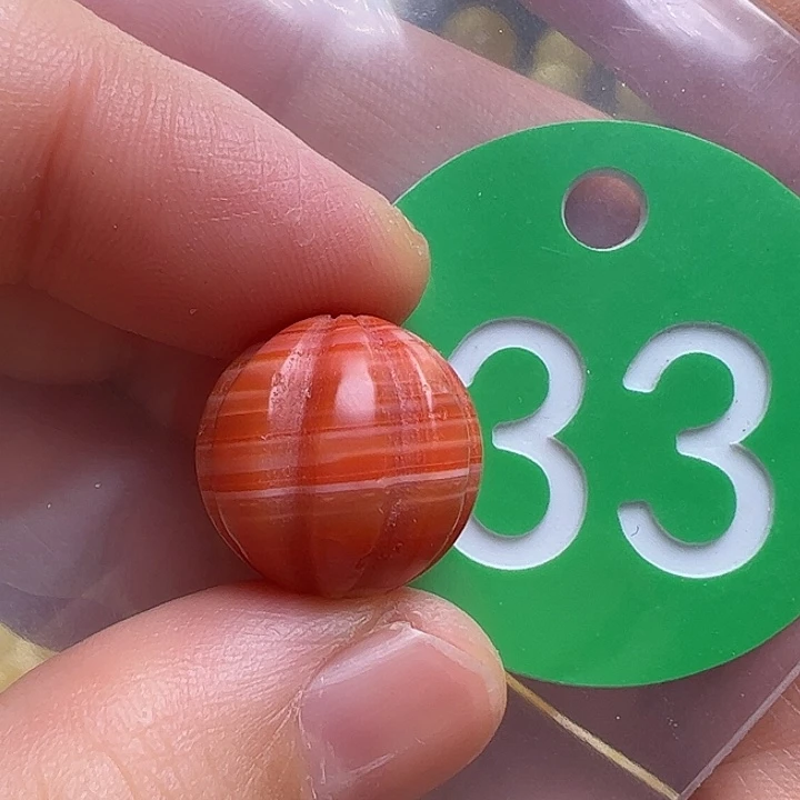 未镶嵌南红玛瑙珠宝奇石15.3mm