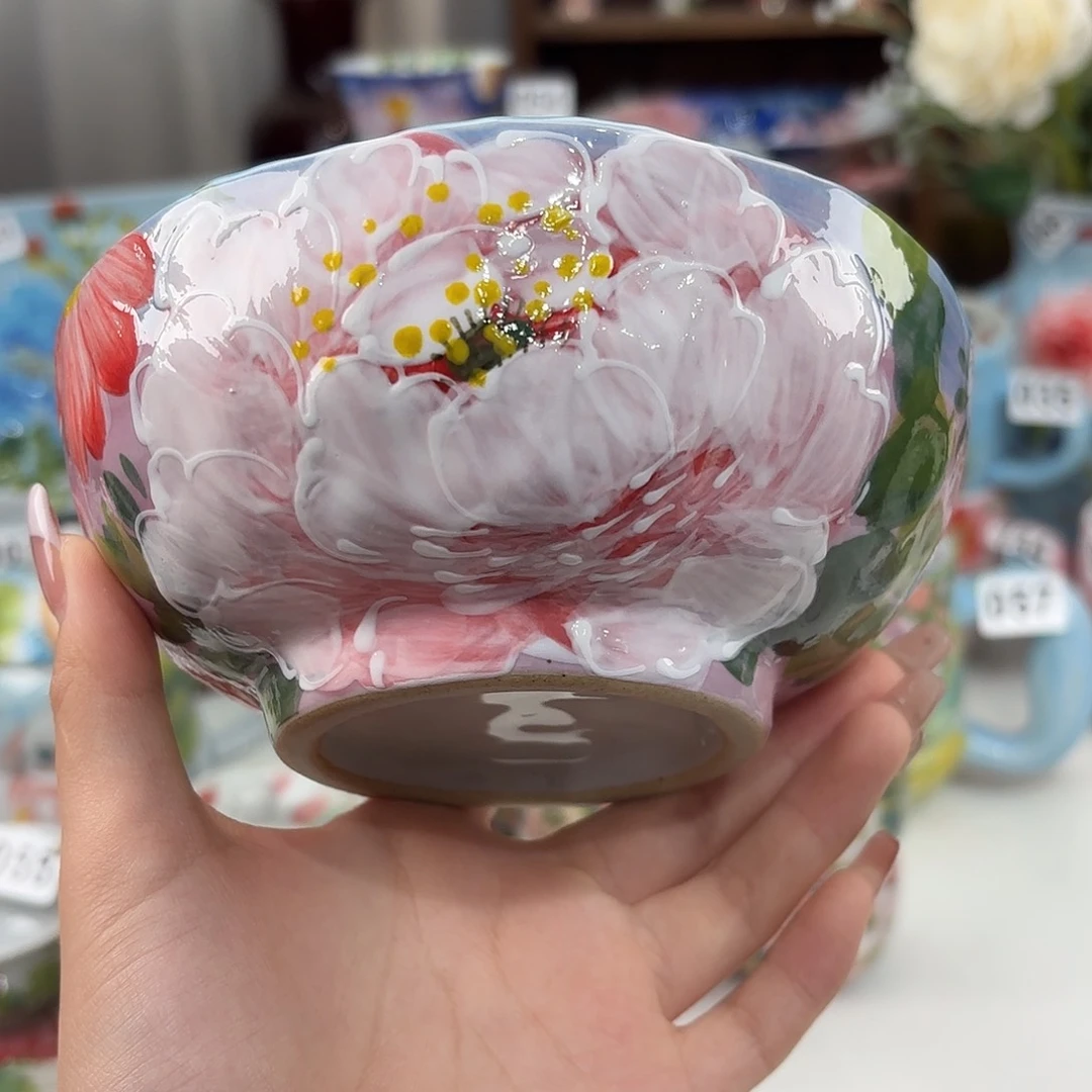 瓷片景德镇手绘高温釉下彩陶瓷茶具