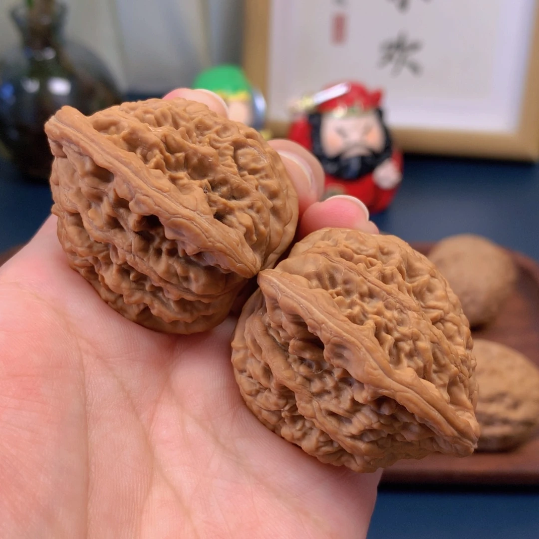 文玩核桃把件麦穗虎头40尺