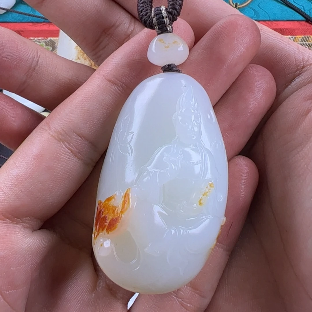 和田玉未镶嵌挂件