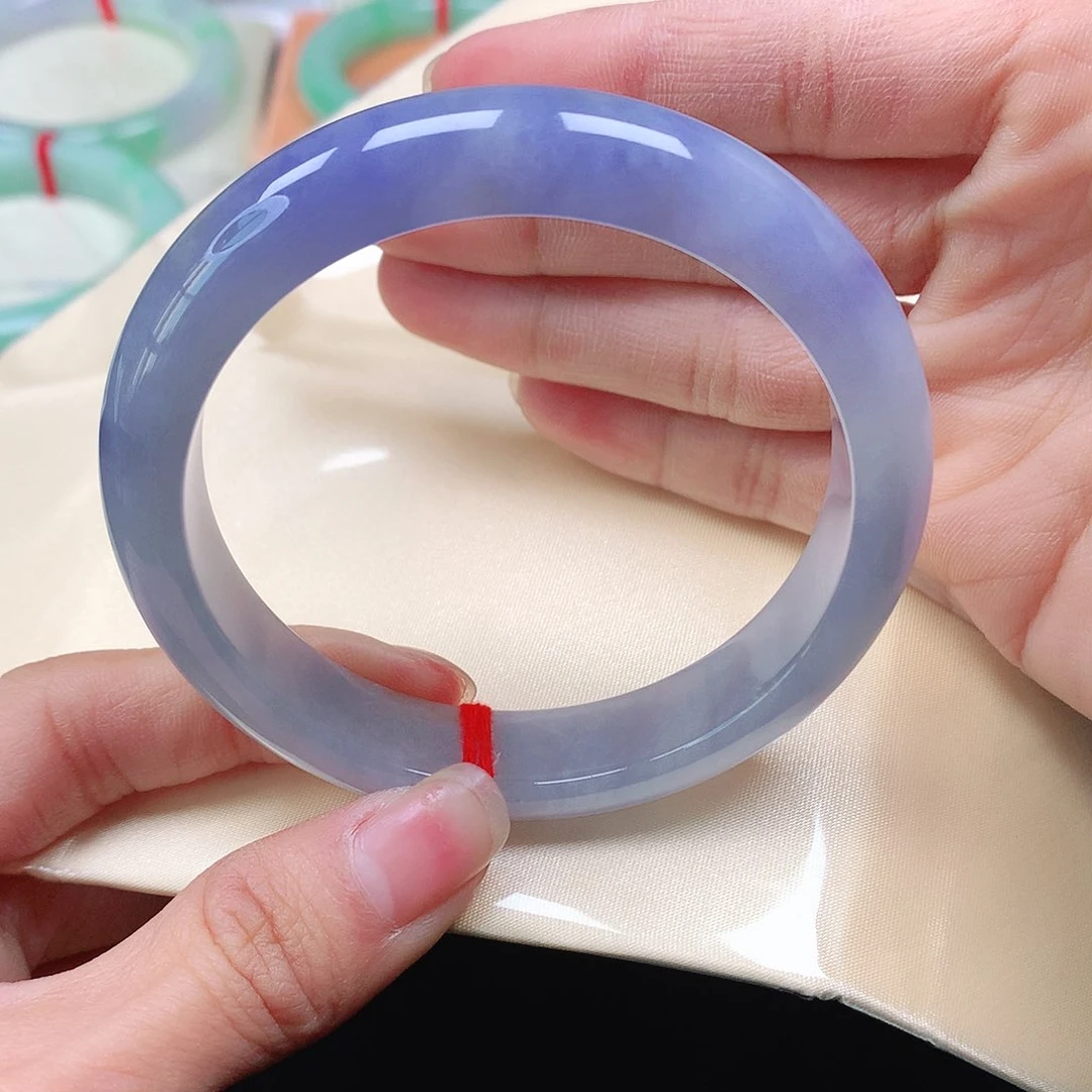 翡翠手镯未镶嵌天然翡翠手镯57