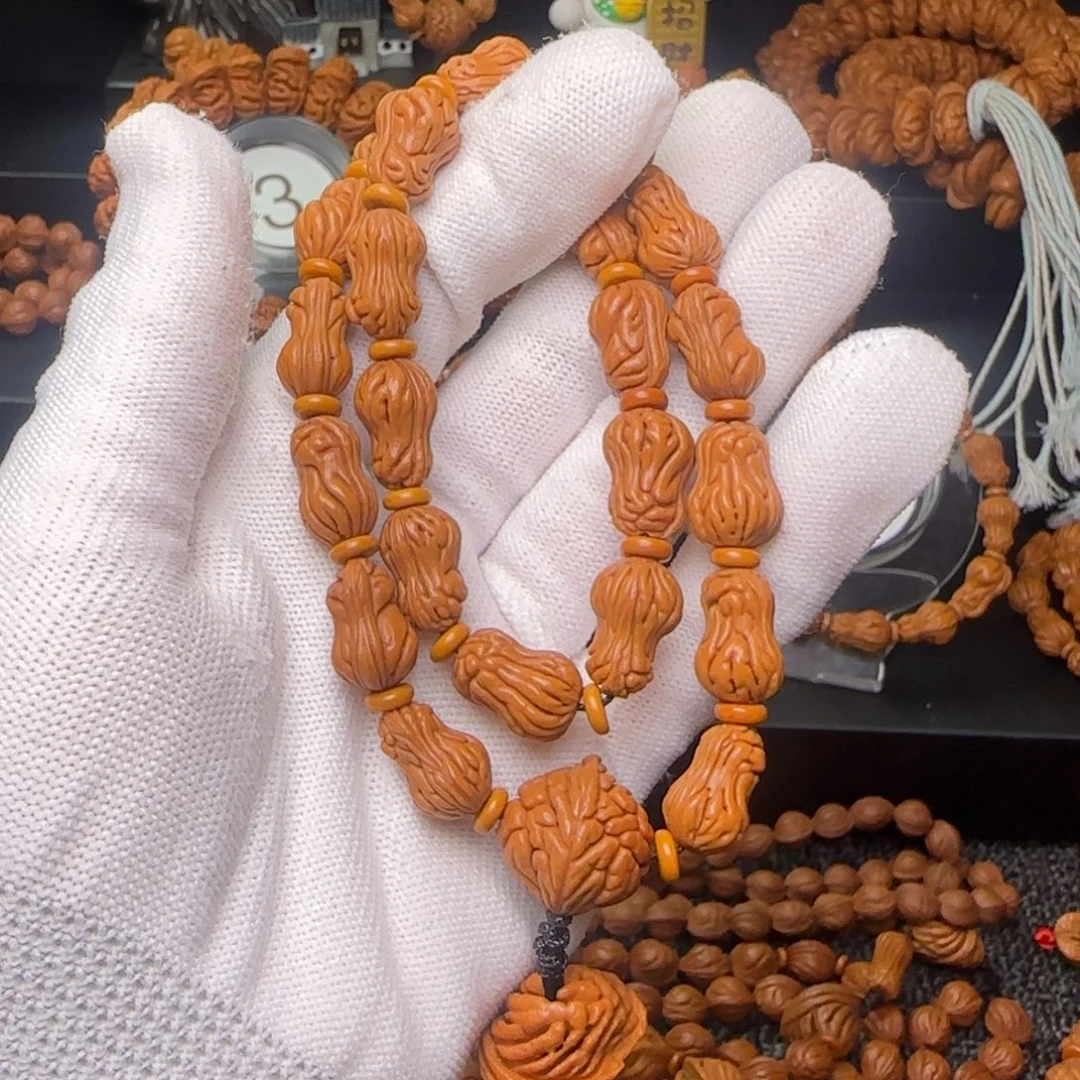 三***方手串桃核秦岭花生