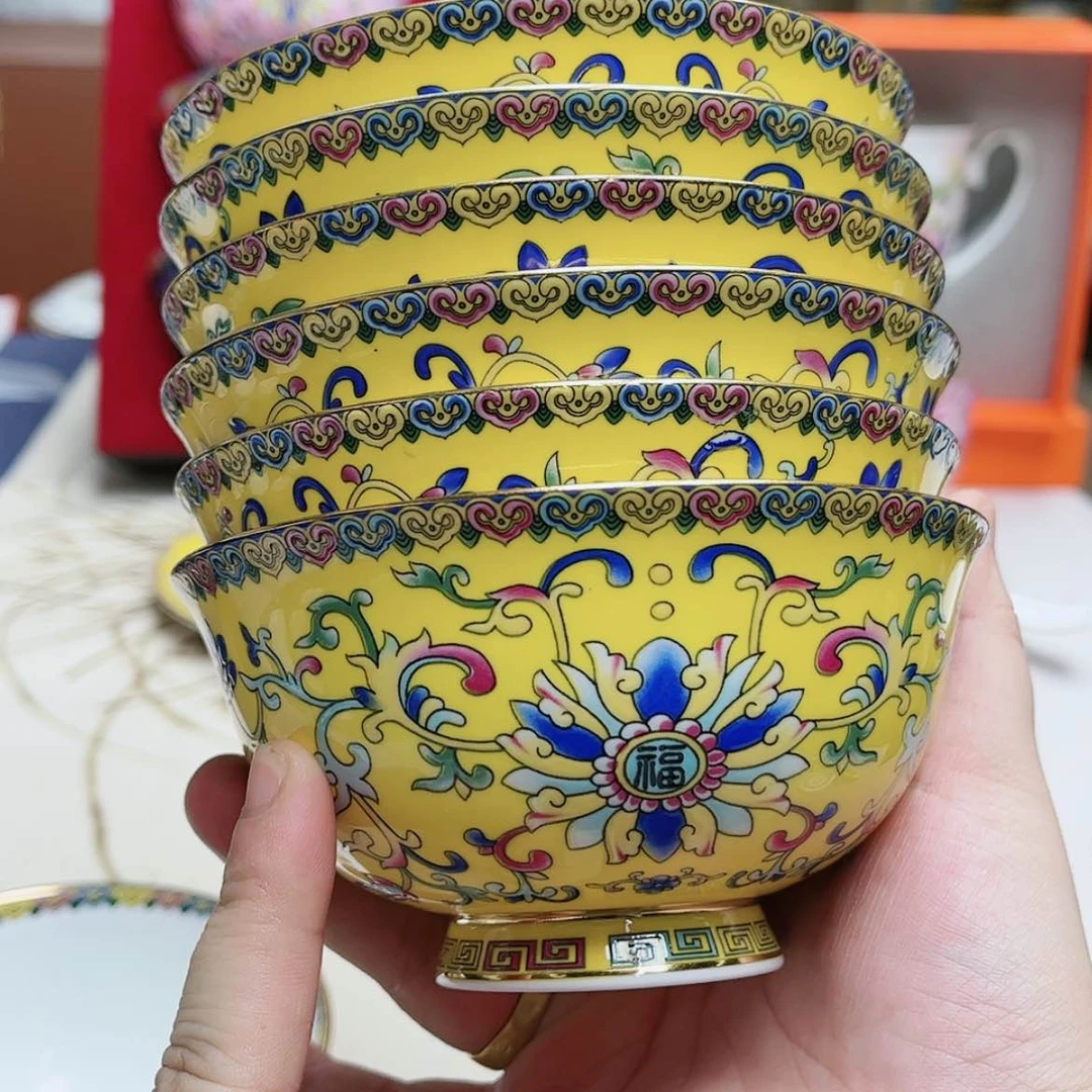 【闪购商品】珐琅4.5英寸6黄。。。。。