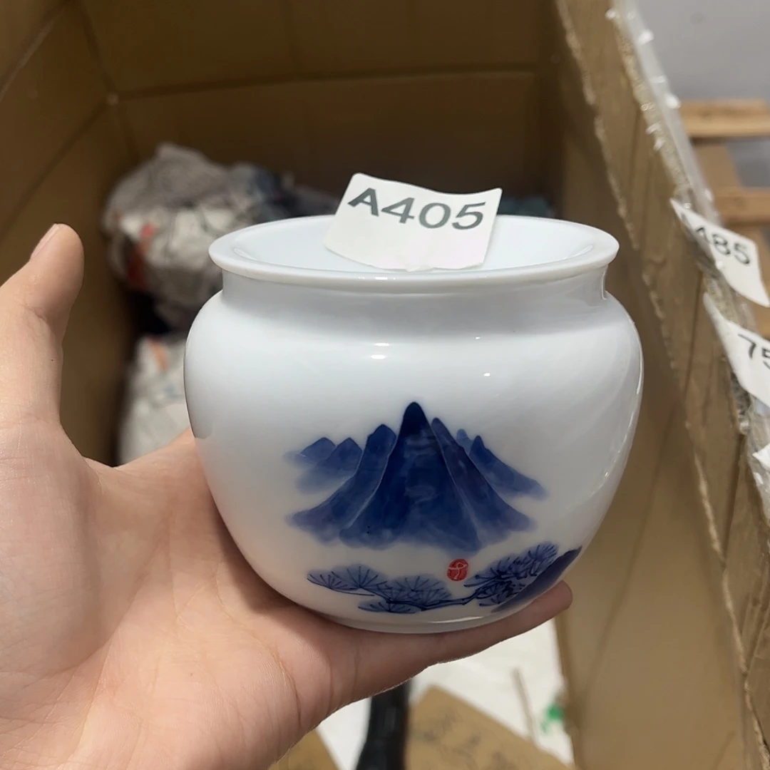瓷片茶摆件工艺品摆件666