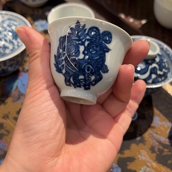 钟家窑易修柴窑十二生肖单杯羊