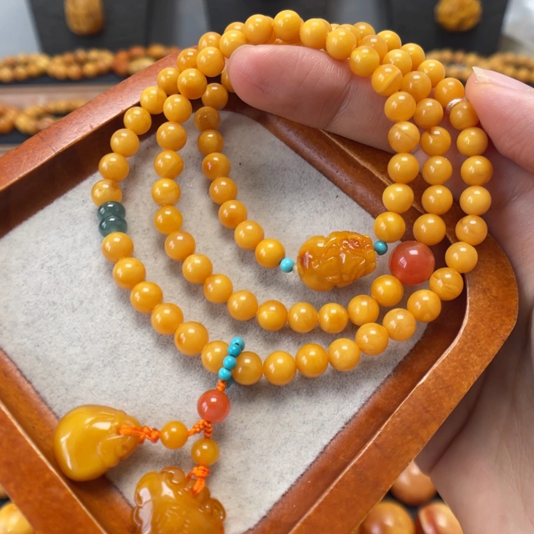 蜜蜡未镶嵌手串蜜蜡