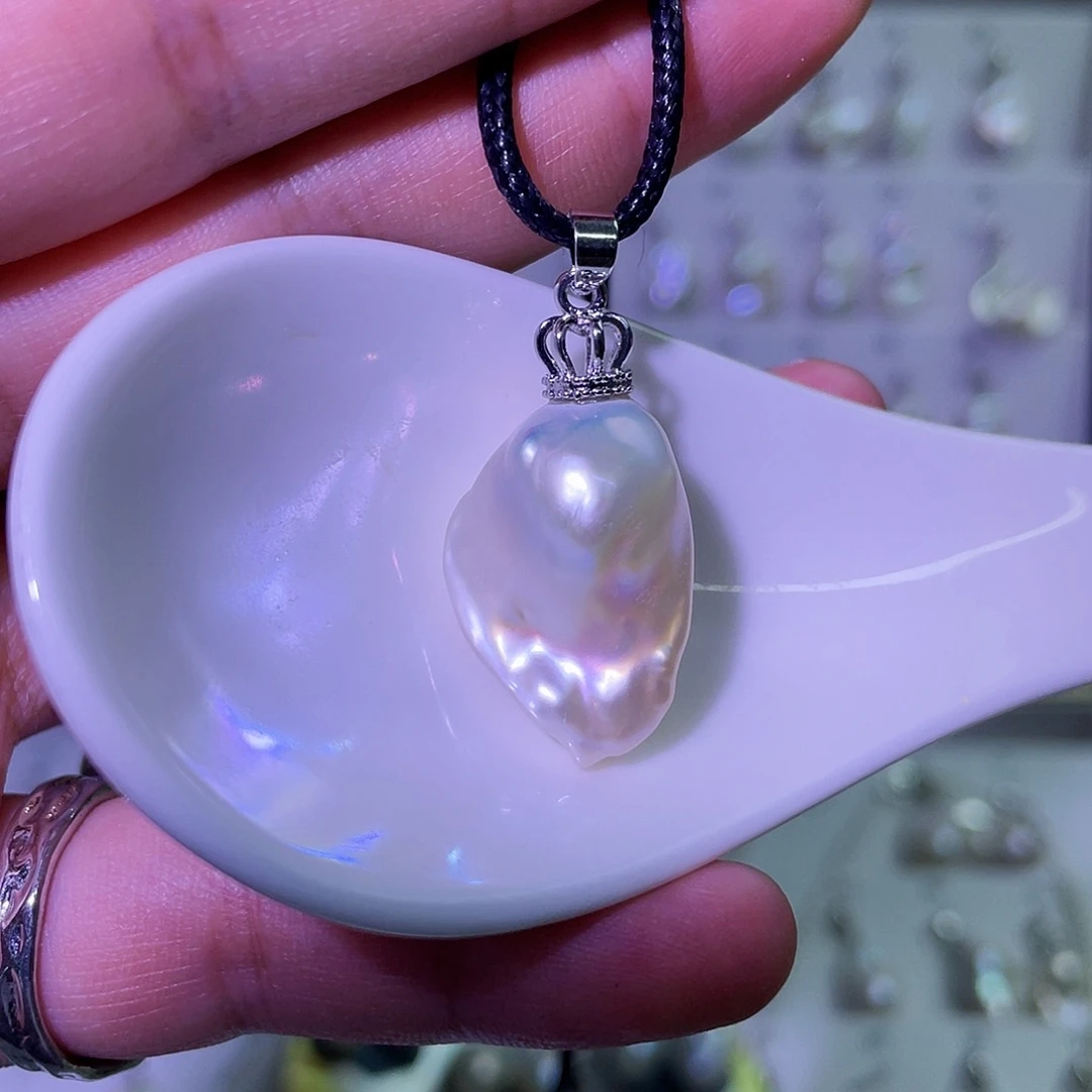 合金淡水珍珠天然淡水珍珠吊坠