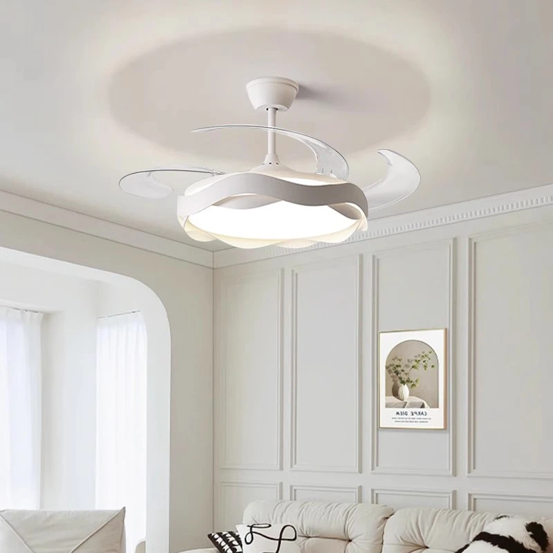 《芸妹》隐形风扇灯吊扇灯家用变频现代餐厅卧室一体静音吊扇客厅