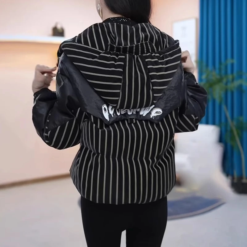 九江羽绒服女2025冬季新款爆款高端平湖品牌流行小个子白鸭绒外套