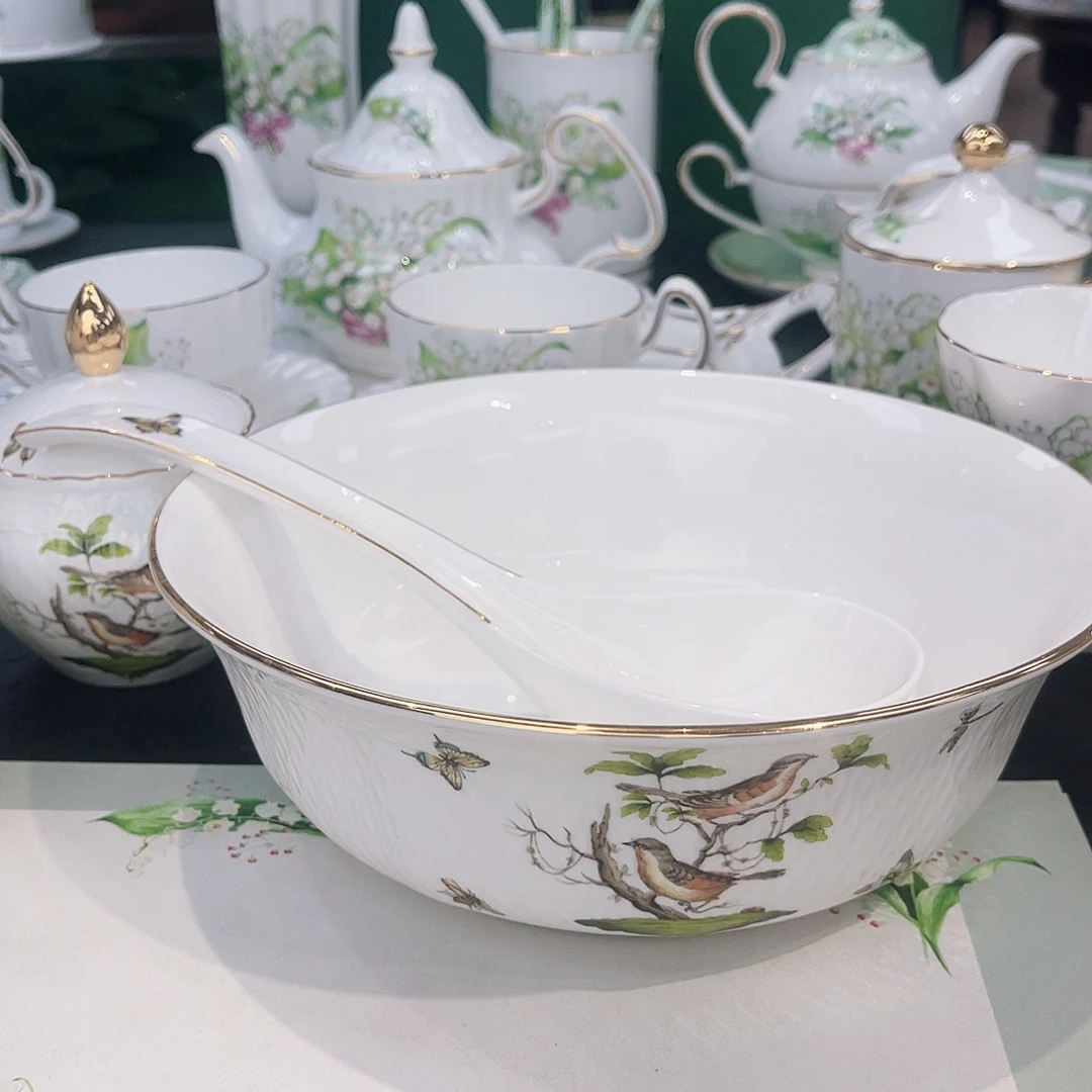 骨瓷大汤碗+大公勺——————————