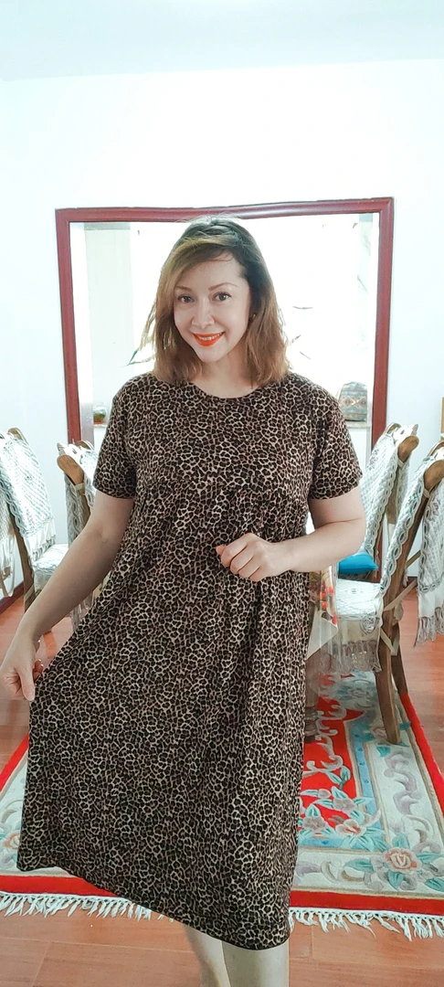 舒适凉爽宽松女睡衣裙子