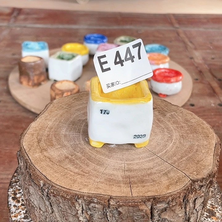 紫砂花盆拇指盆内口3