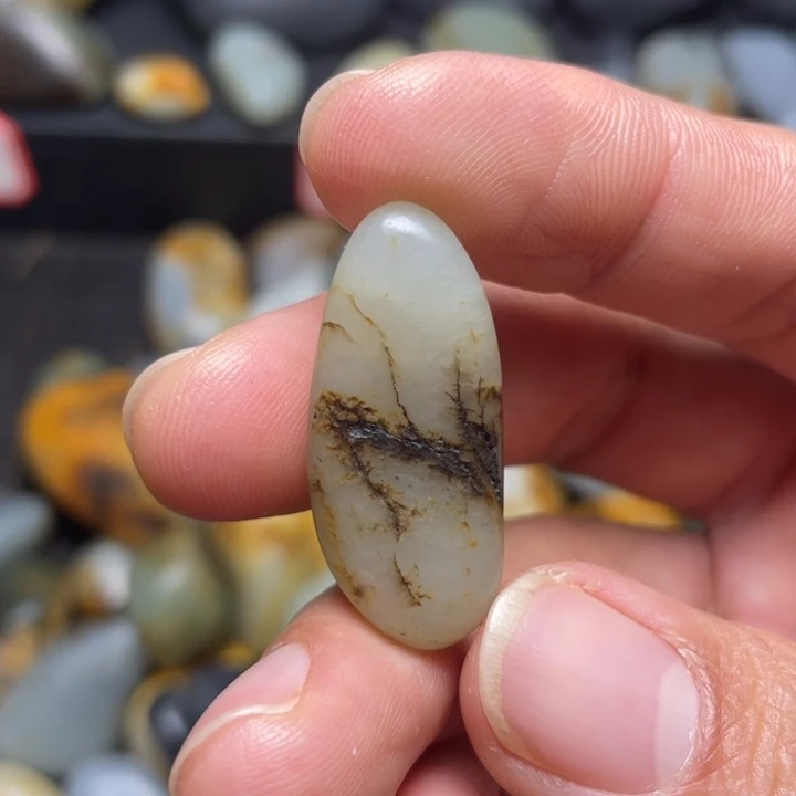 和田玉未镶嵌挂件50