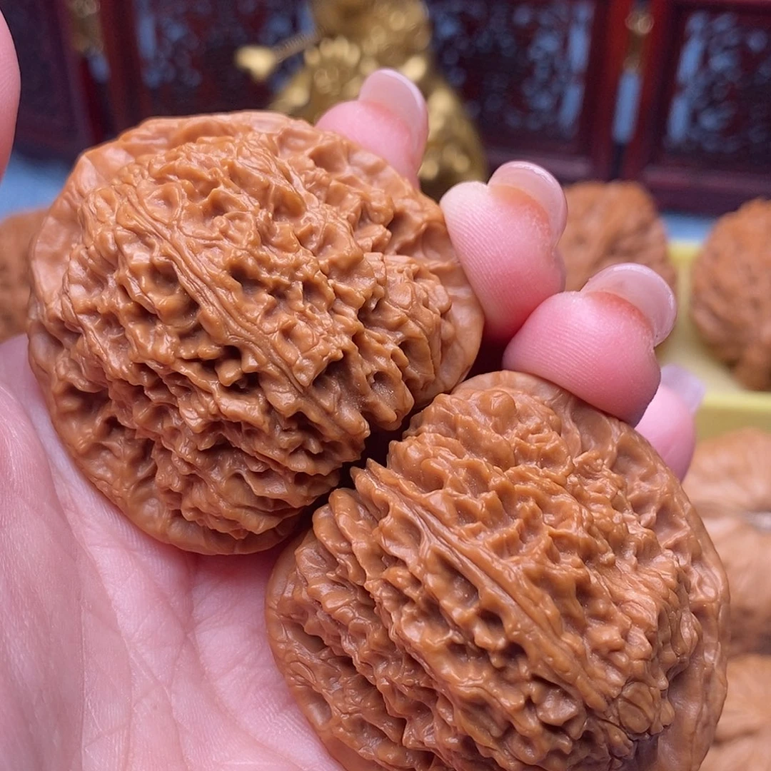 文玩核桃把件45全品绝配三角南疆