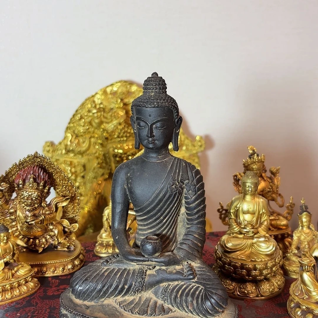 用****1阿弥陀佛紫铜摆件