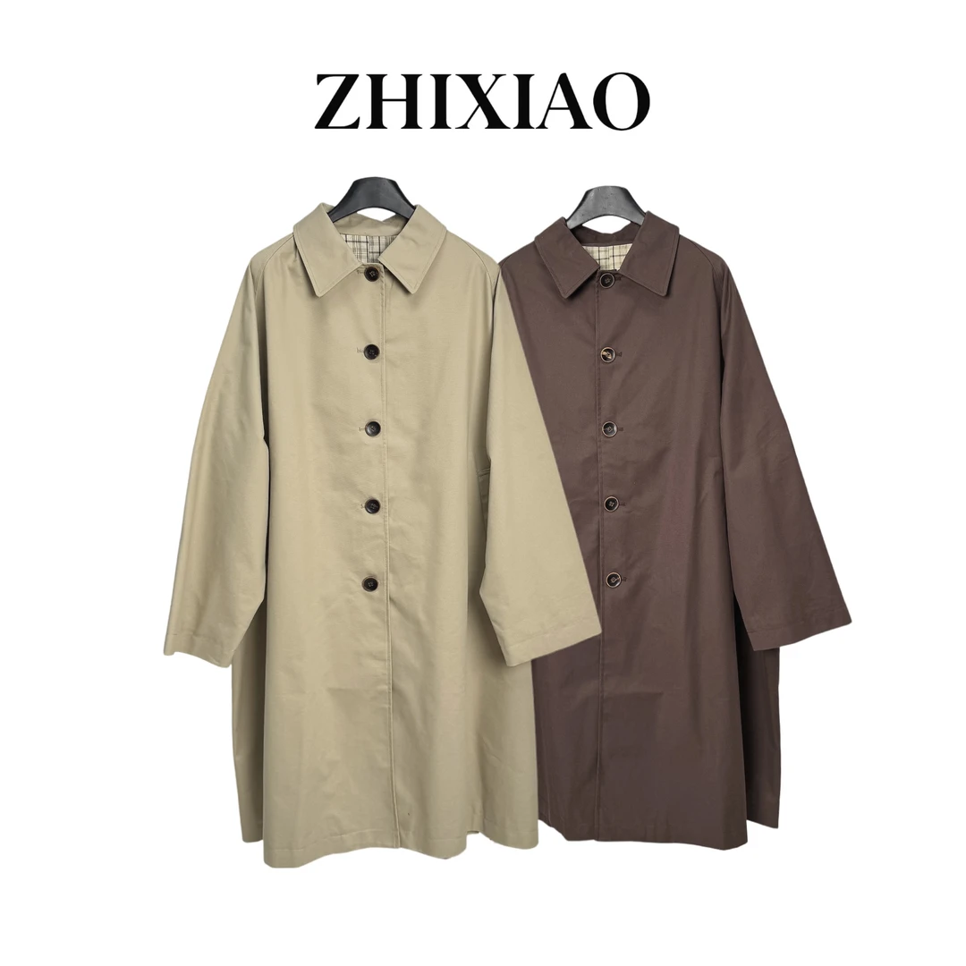 【ZHIXIAO】秋冬新款：翻领风衣外套052-1