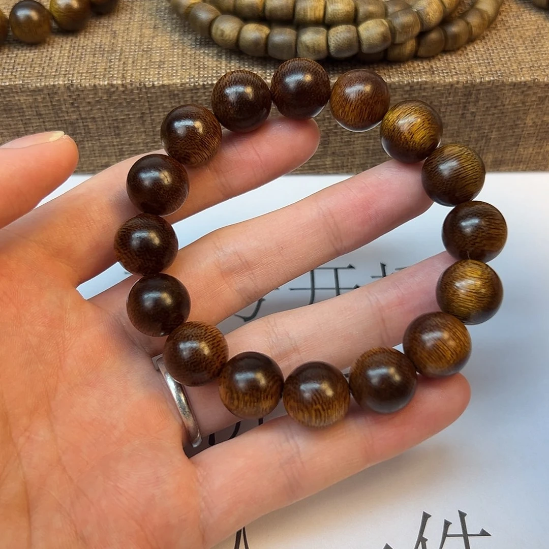沉香手串富森红土