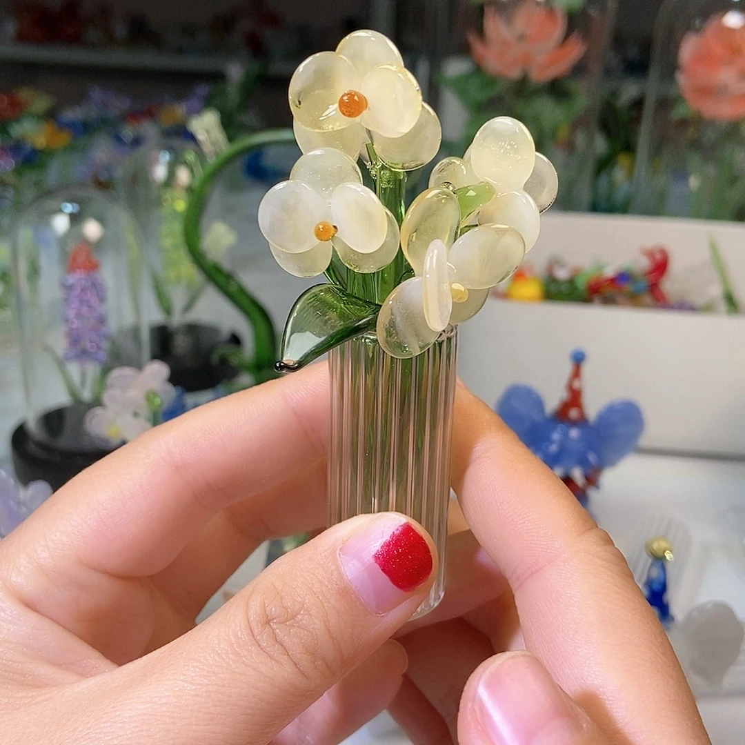 琉璃手工艺品渐变黄