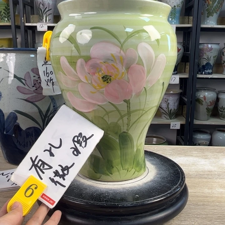 罐锦*吖1tc景德镇陶瓷花盆