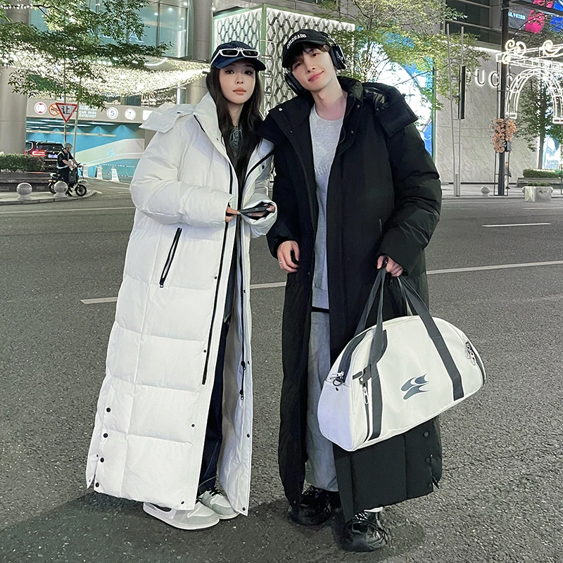 2024新款超长款到脚踝秋冬情侣宽松韩版休闲外套