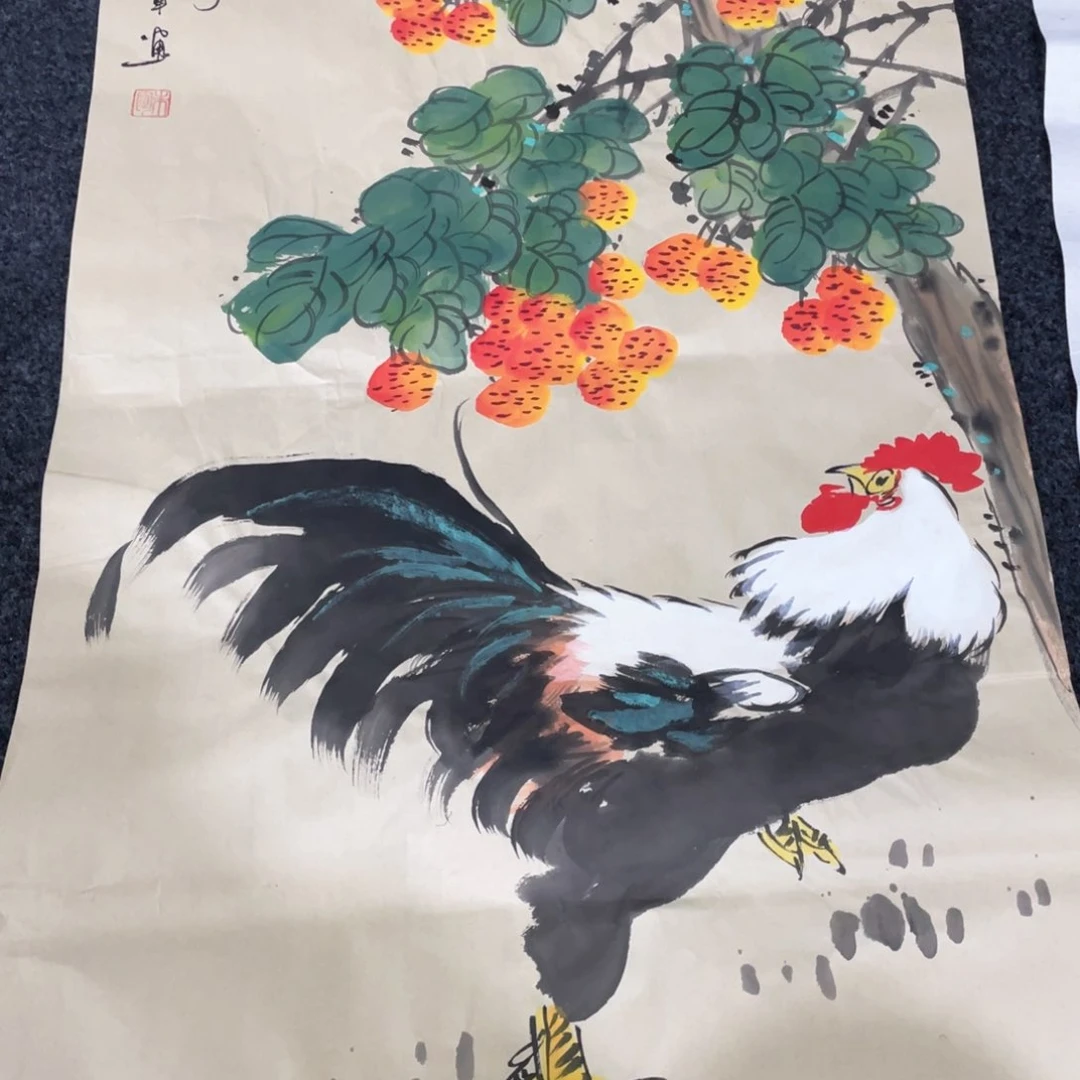 国画国画作品画心画画作品一个