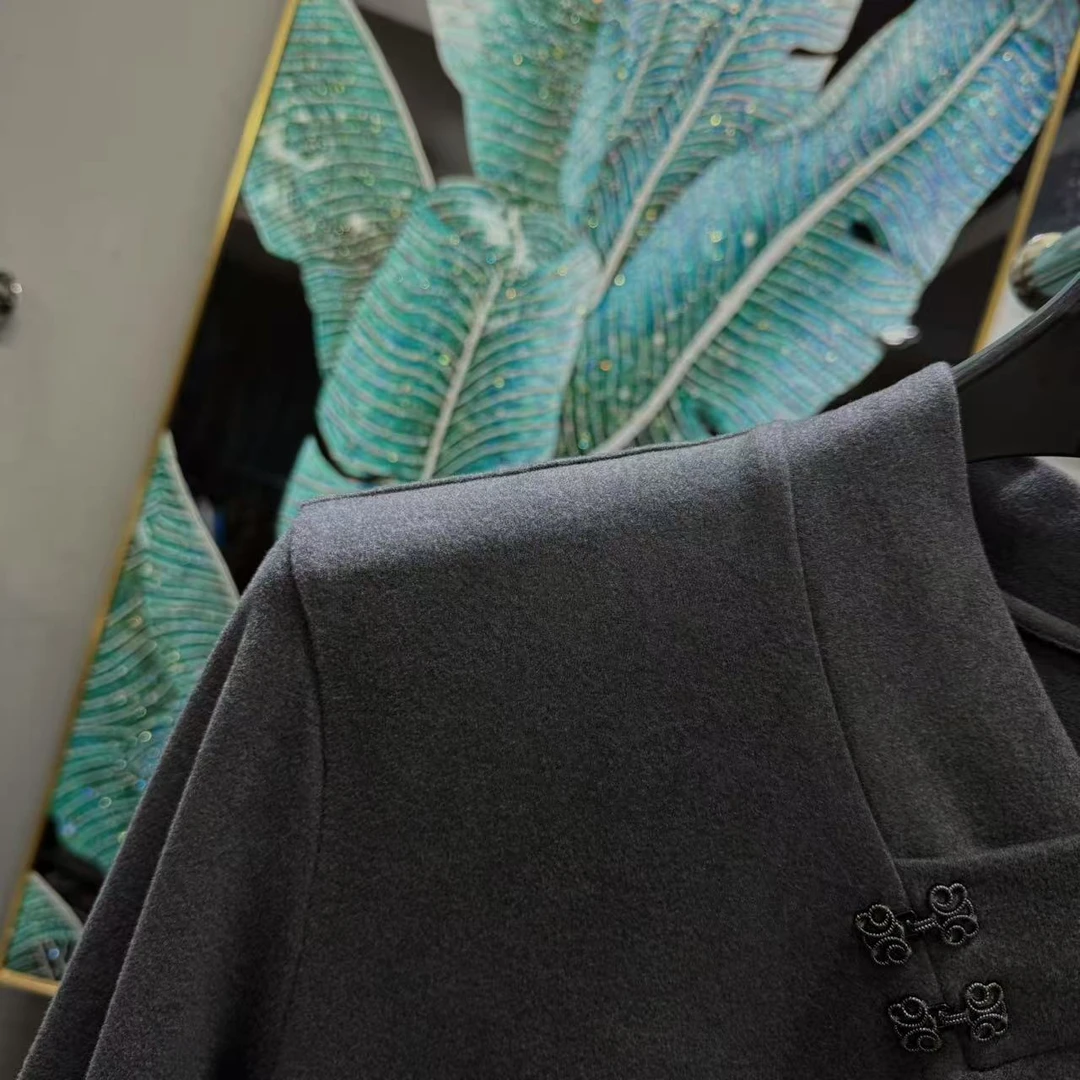 欧货男士秋冬季保暖磨毛休闲百搭日常潮流个性长袖打底衫 008 灰